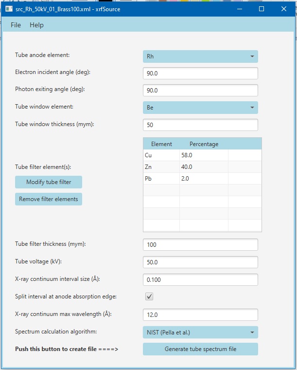 xrfSource GUI